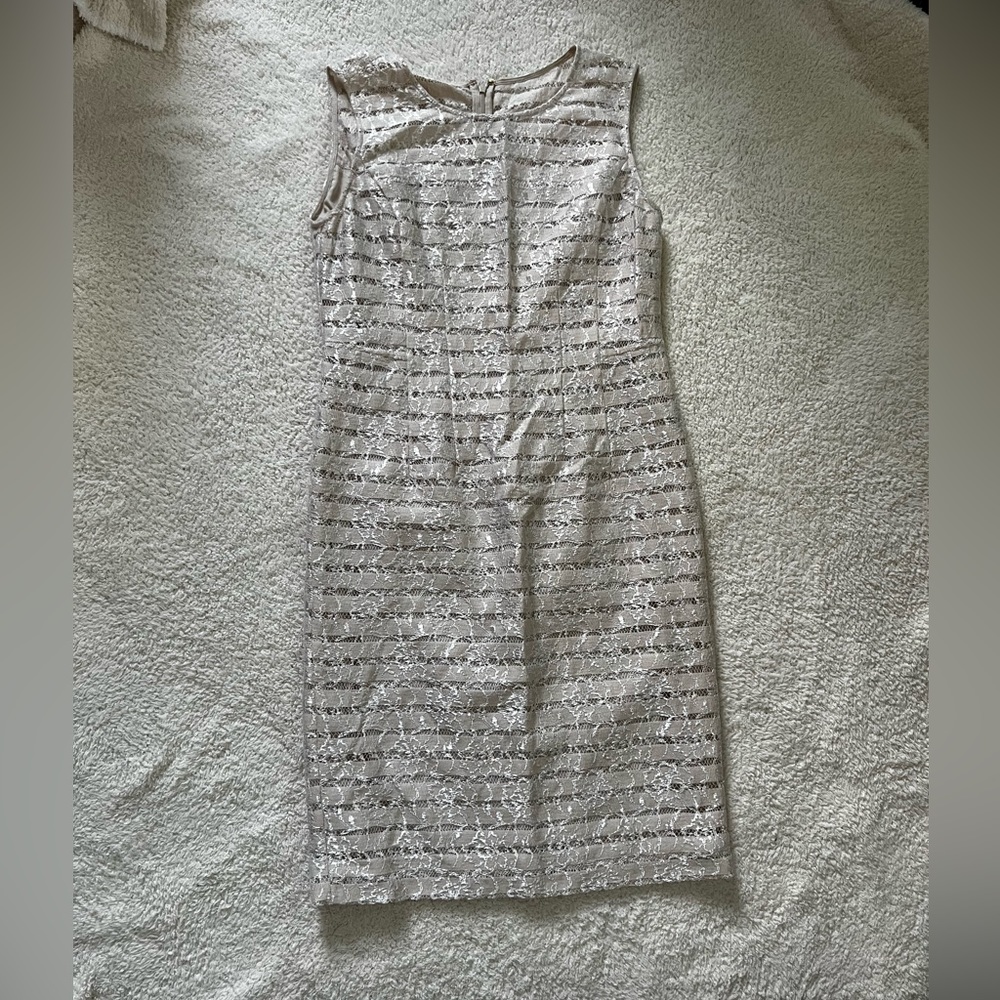 Jones New York Cream Lace Dress
